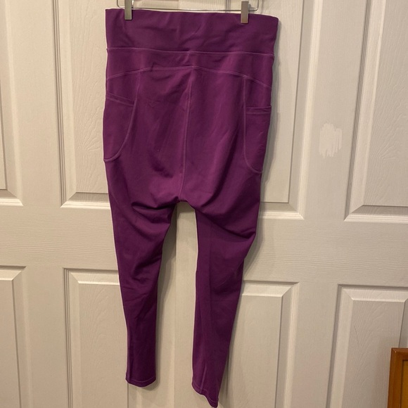 Popfit Purple leggings pockets 2xl - Picture 2 of 7